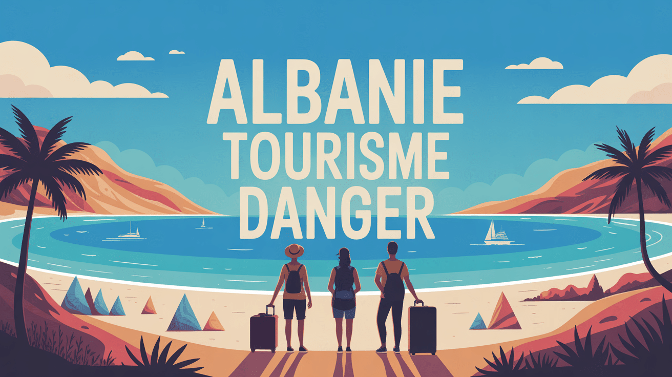 Illustration Albanie tourisme danger paysage