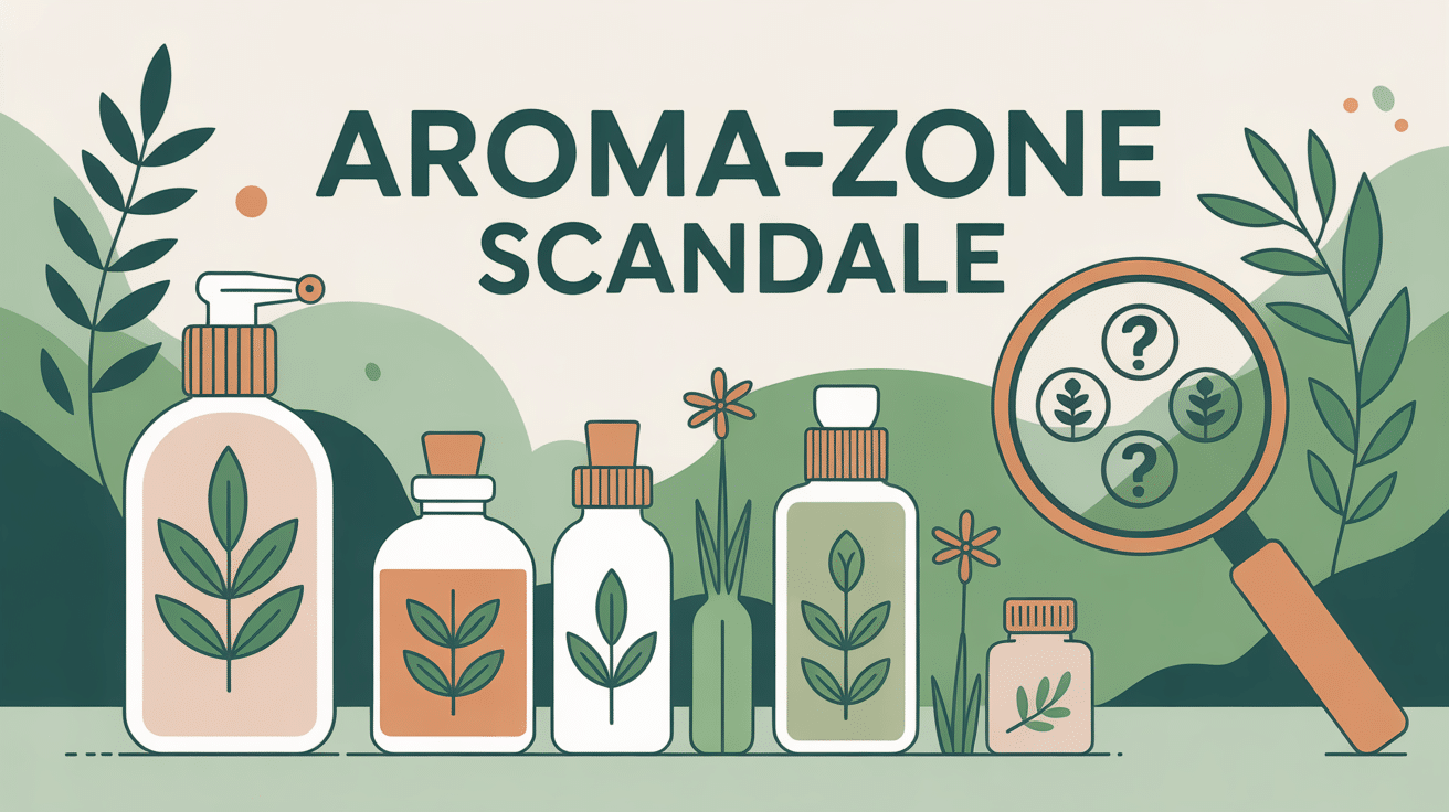 flacons de cosmétiques naturels avec enquête