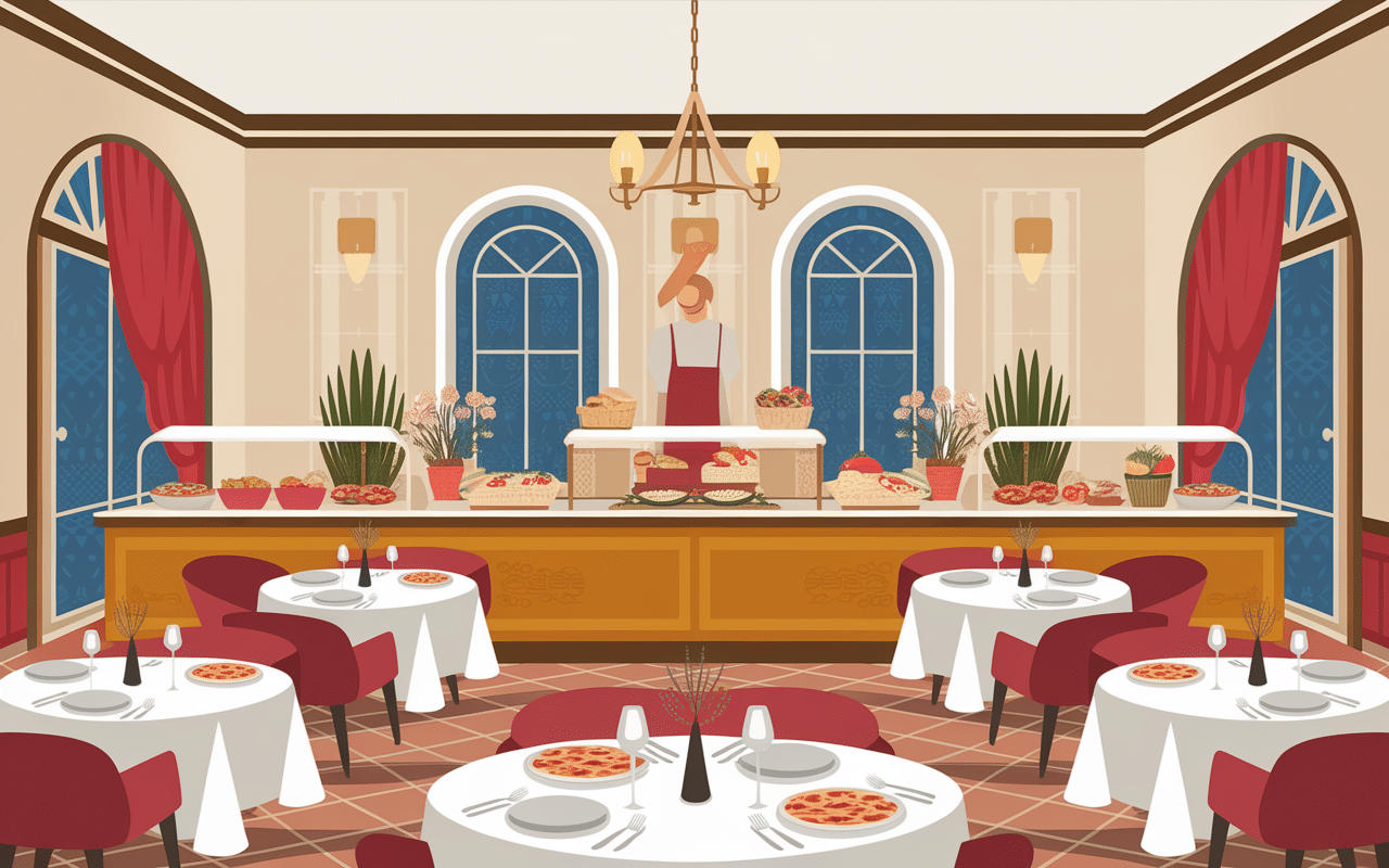 Restaurant Costa Smeralda cuisine italienne traditionnelle