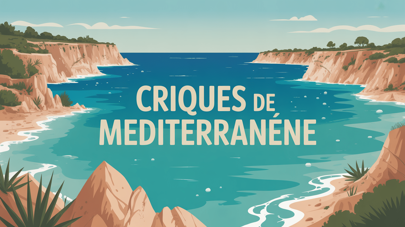 Vue panoramique criques méditerranée