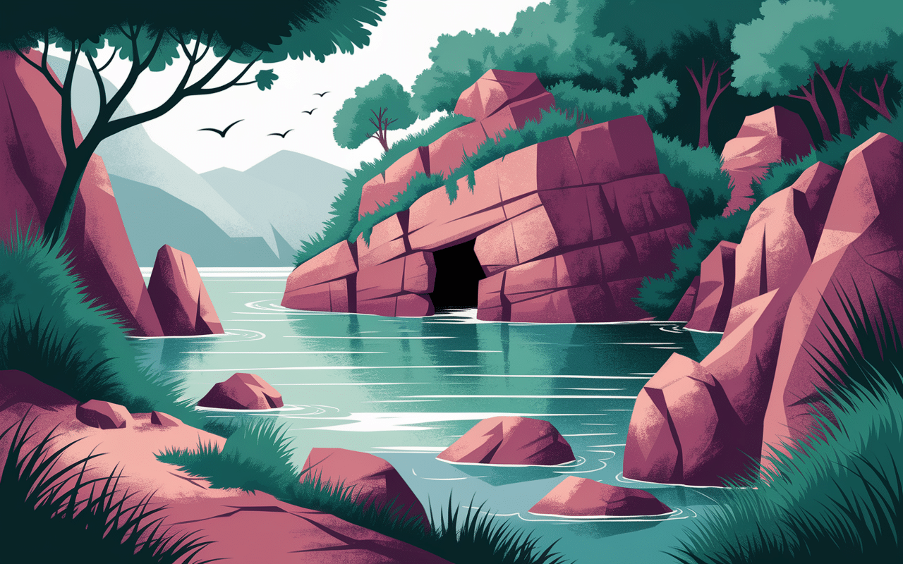 Crique cachée côte azur méditerranée