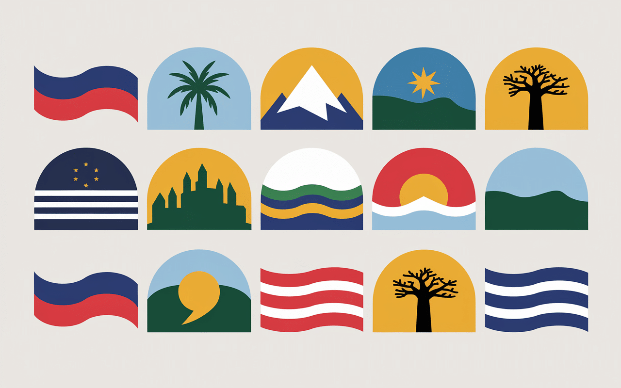 Tableau des pays en N avec drapeaux