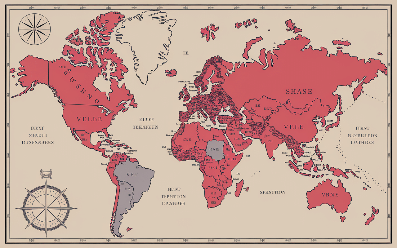 carte ancienne pays en o anciens territoires empire
