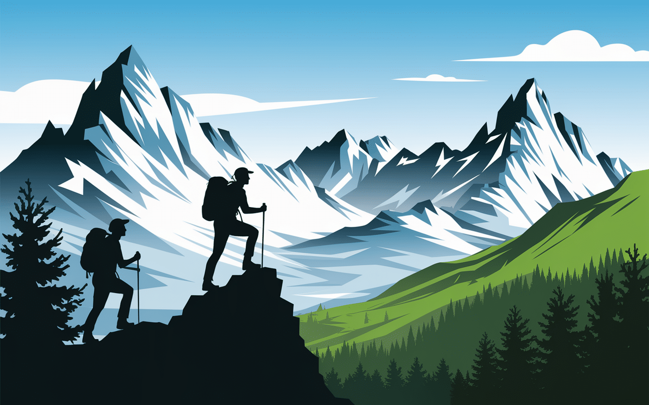 Illustration sommets randonnée Pays Basque