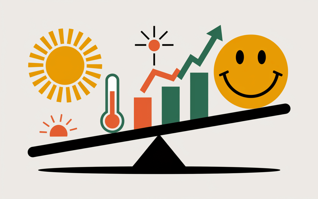Balance avec symboles positifs et neutres pour vivre au Portugal