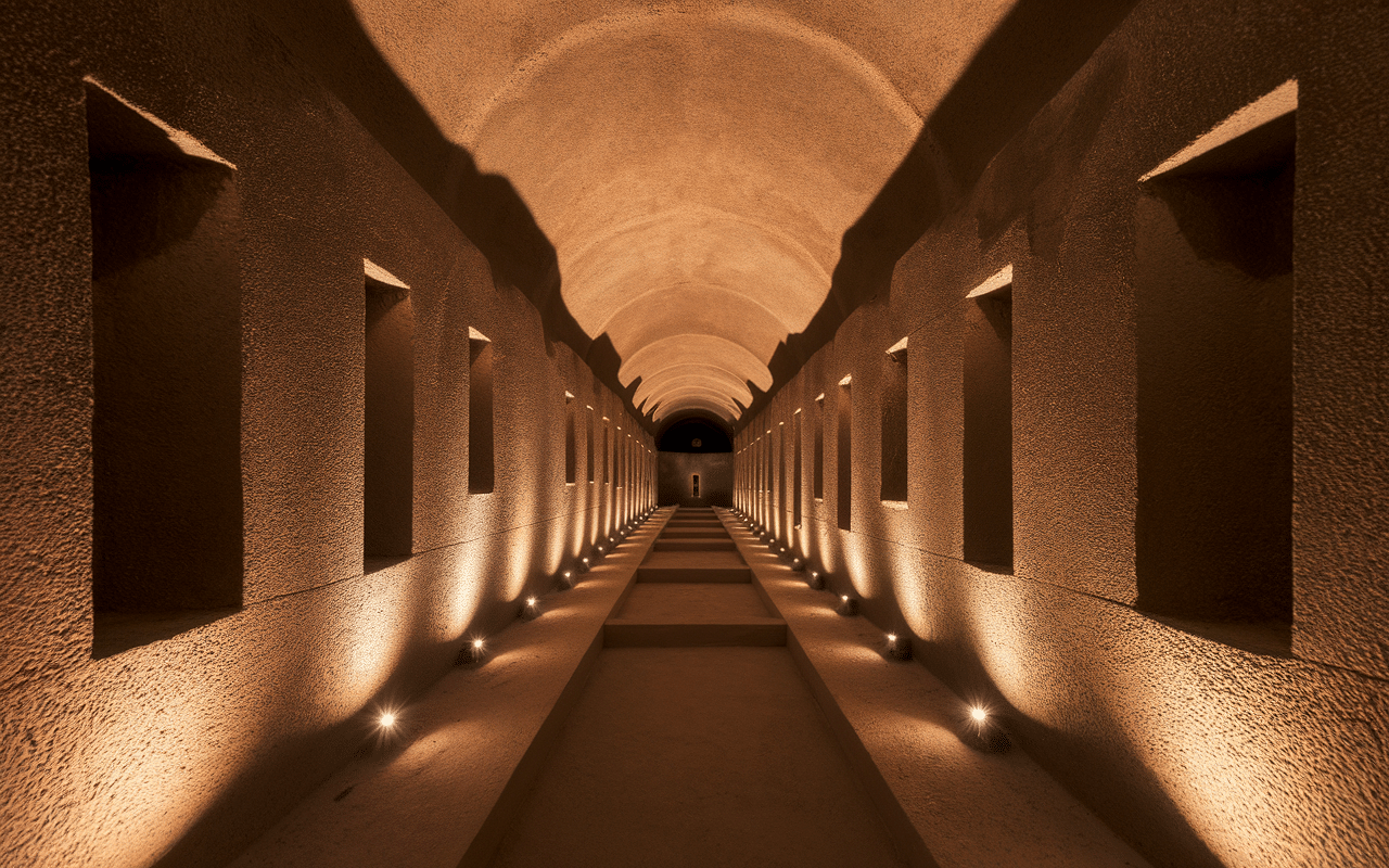 Galeries mystérieuses des catacombes Palerme
