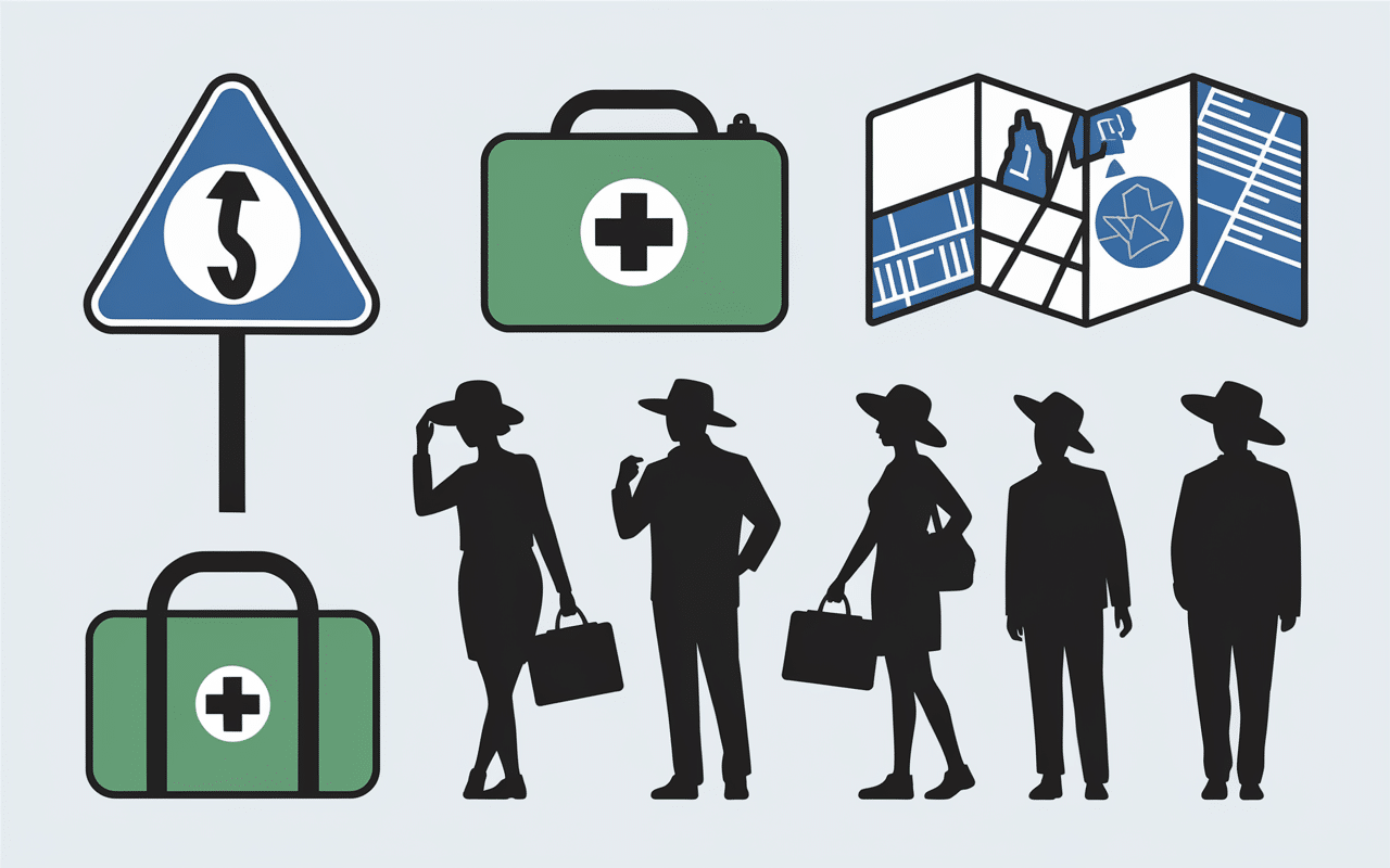 Sécurité générale danger Lanzarote illustration