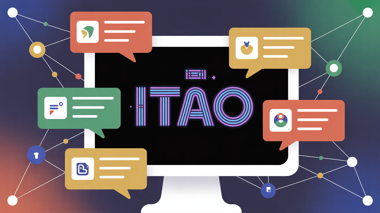 itaò mot digital sur écran moderne