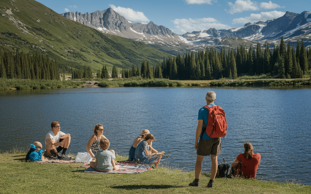 lac d'estaing pique-nique pêche randonnée