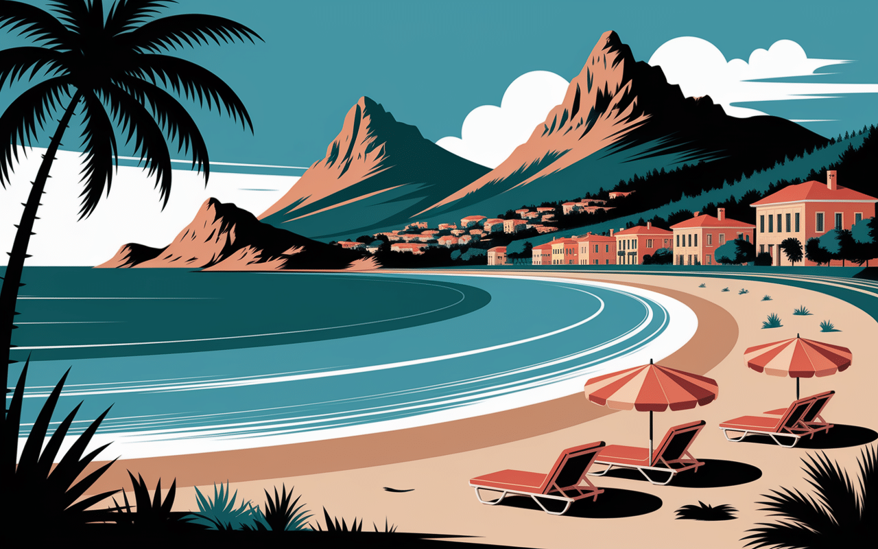 plage mondello croissant sable doré sicile