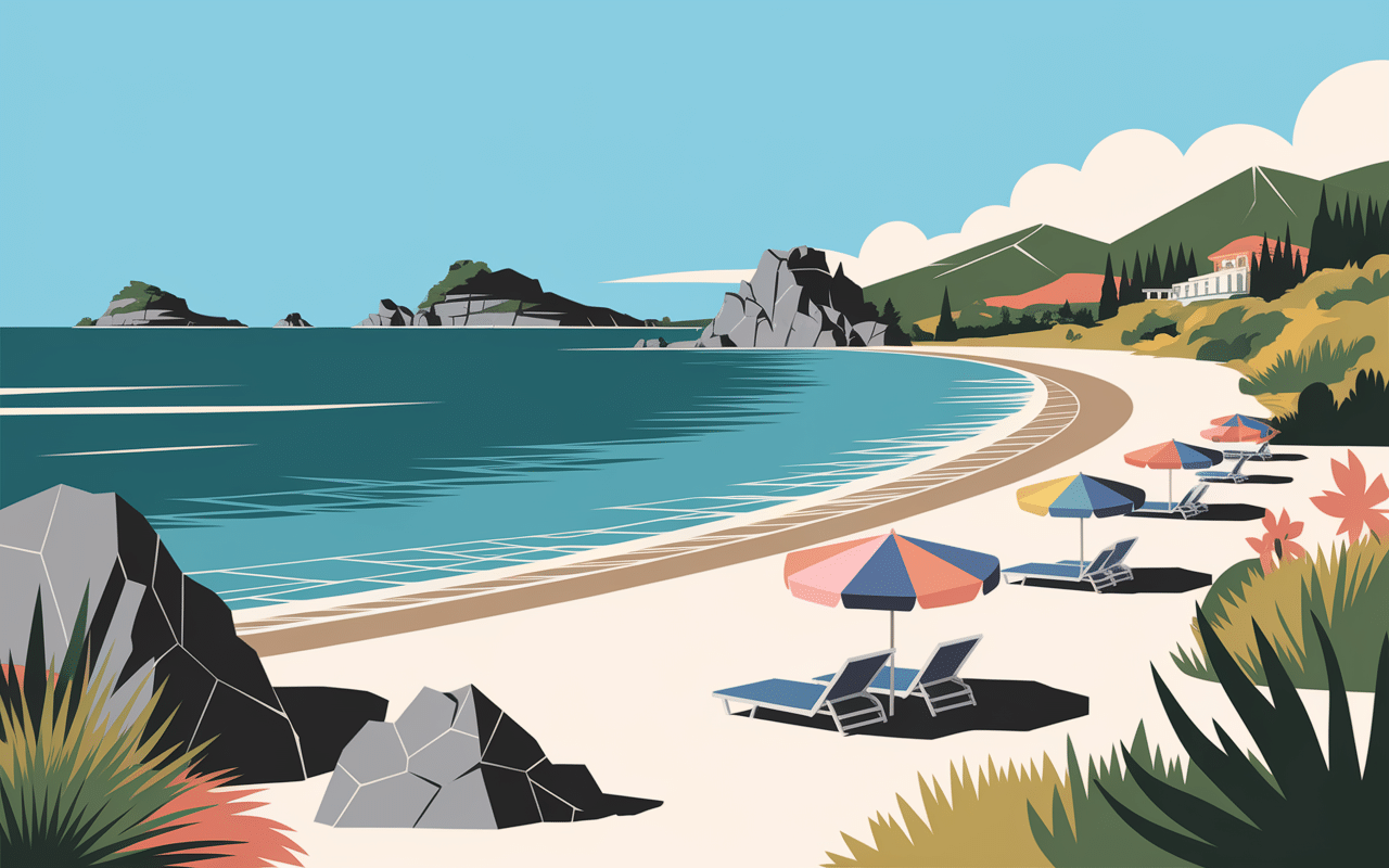 plage sable blanc olbia sardaigne