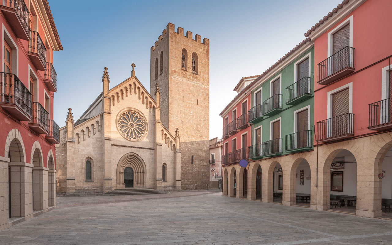 Patrimoine place médiévale Puigcerda