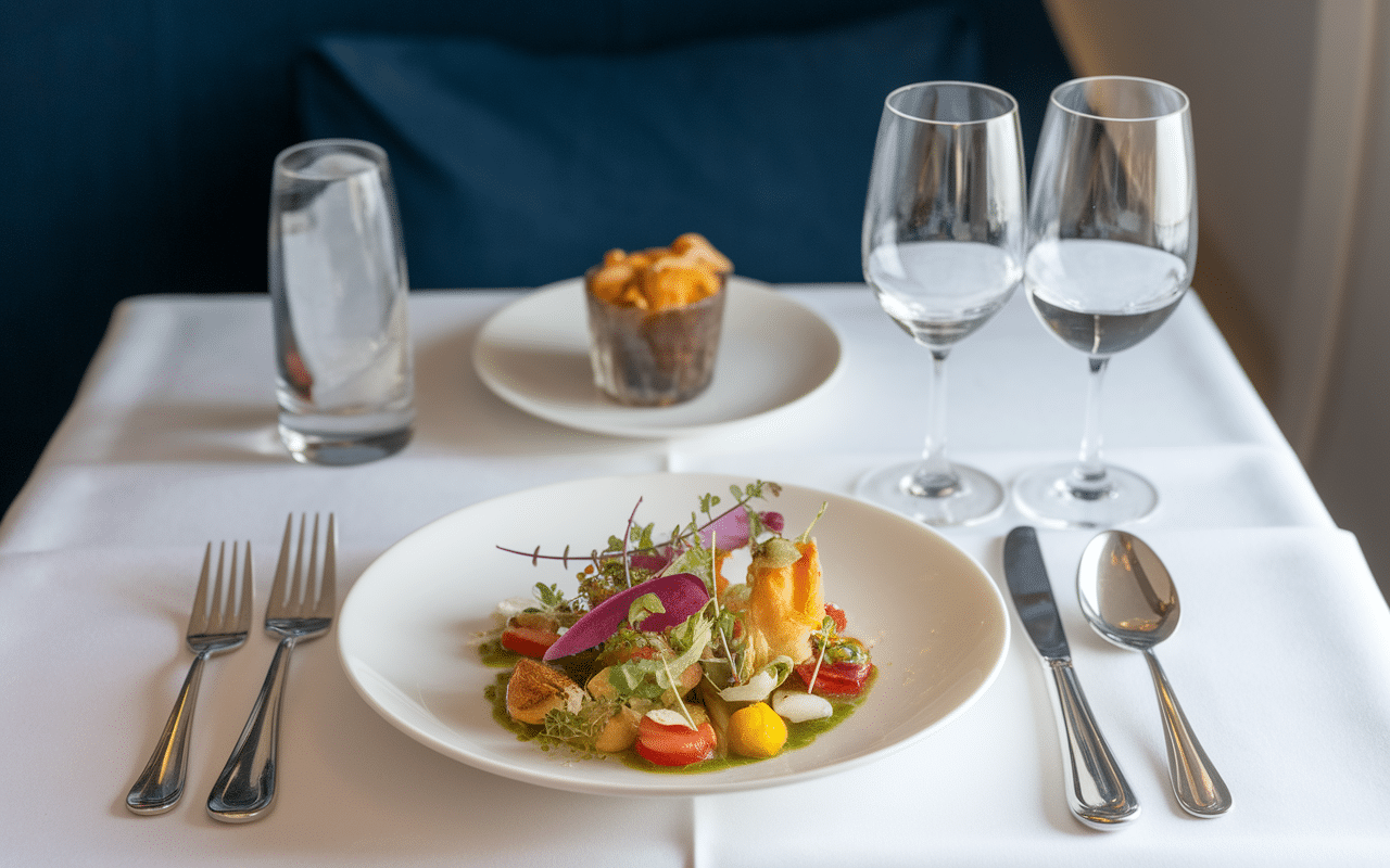 plateau repas premium class azul cabine