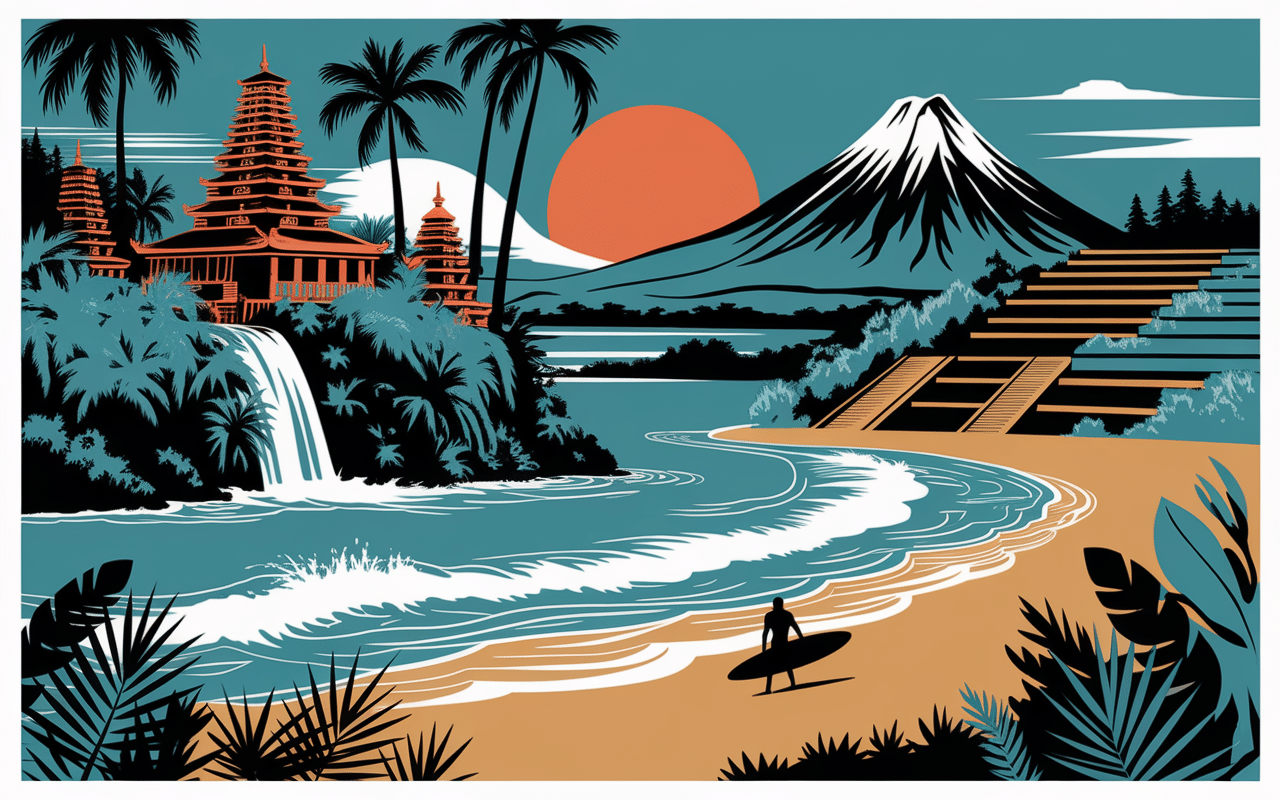 Visiter incontournables sejour au Bali temples plage volcan