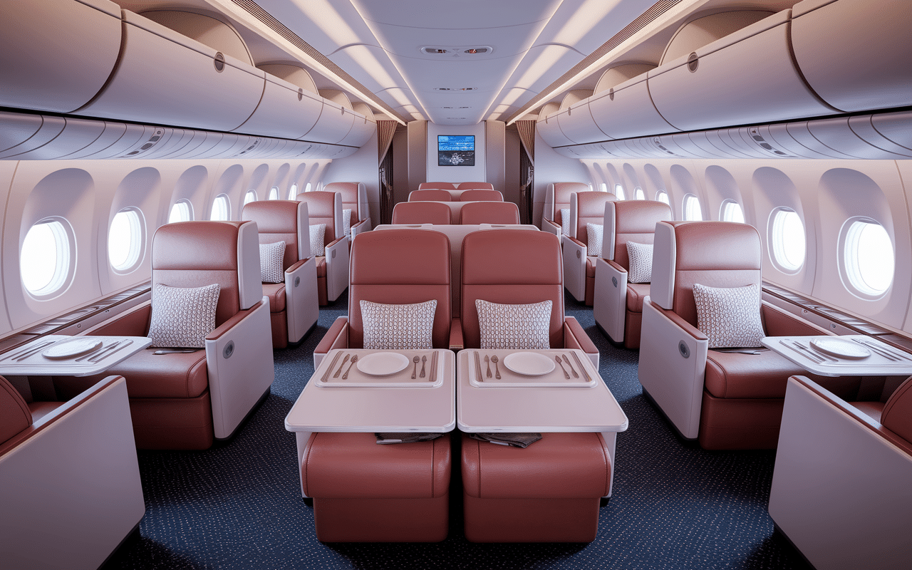 siege cuir confortable avion class azul