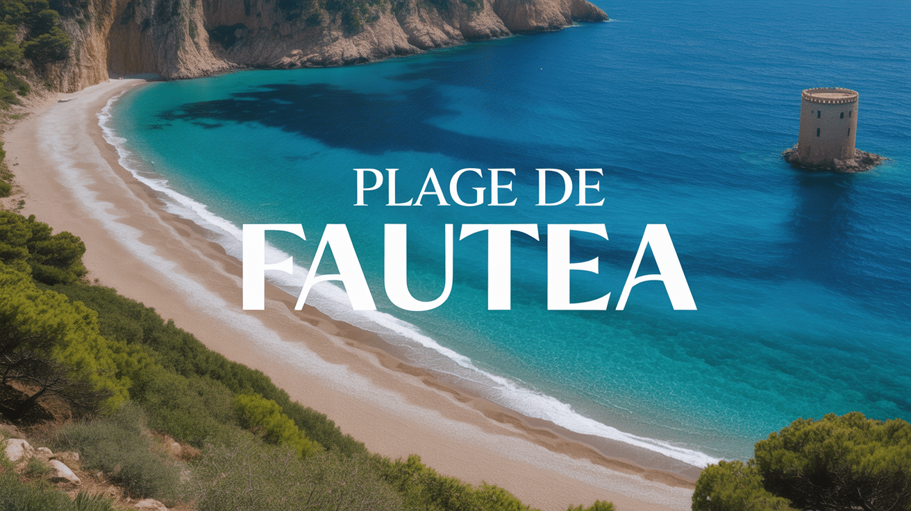 vue aérienne plage de Fautea - Arinella di Fautea