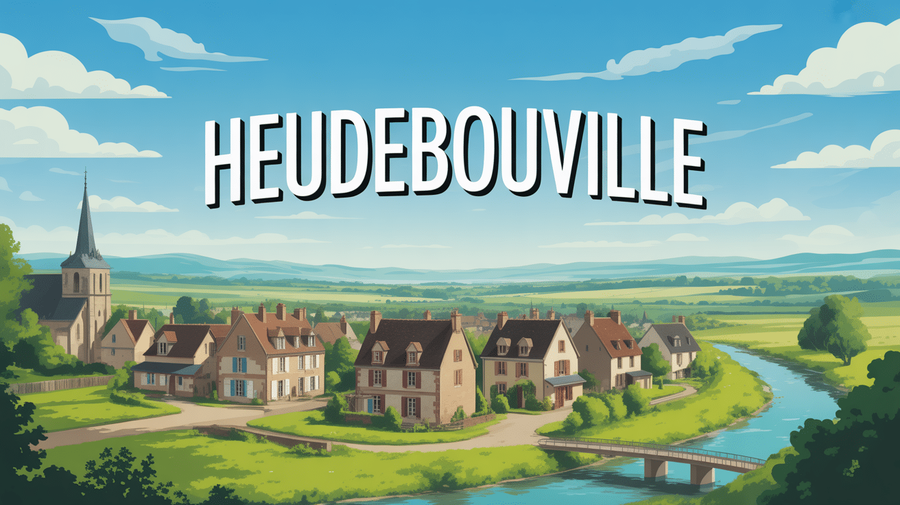 vue panoramique de heudebouville village normand