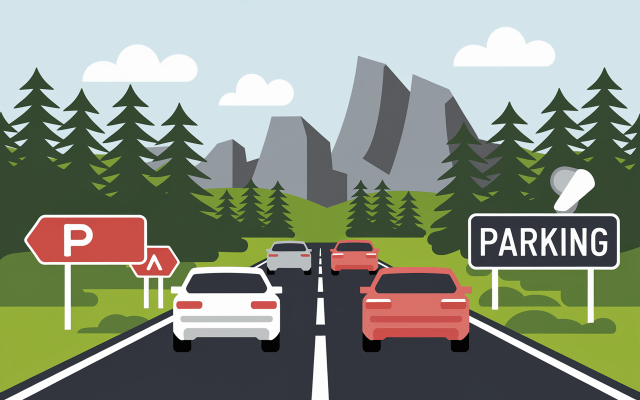 route parking des trois pignons accès voiture forêt