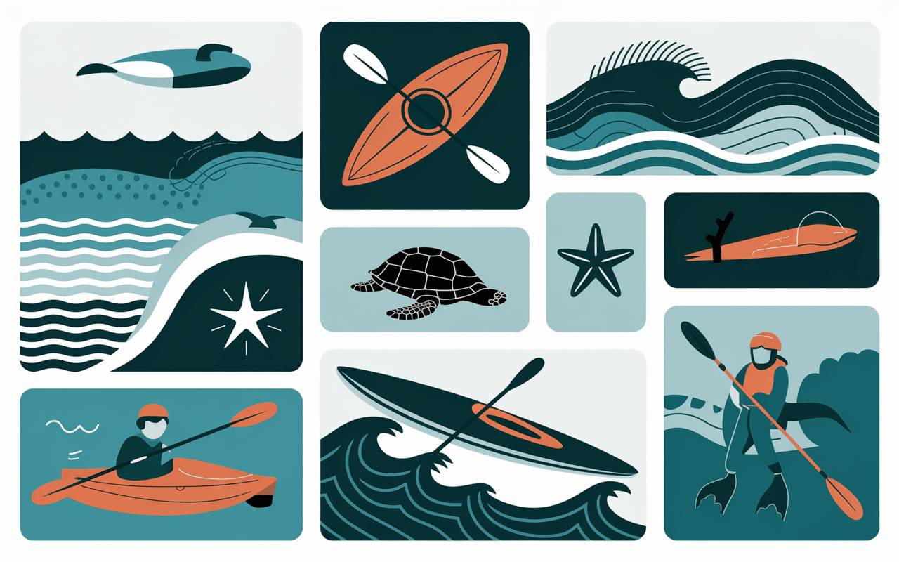 sports nautiques puerto escondido surf kayak tortues