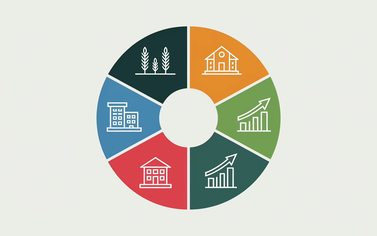 Graphique secteurs économiques akmola astana Kazakhstan