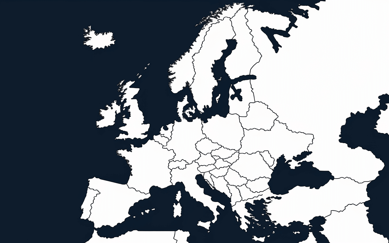 Carte Europe localisation cimetiere americain monuments