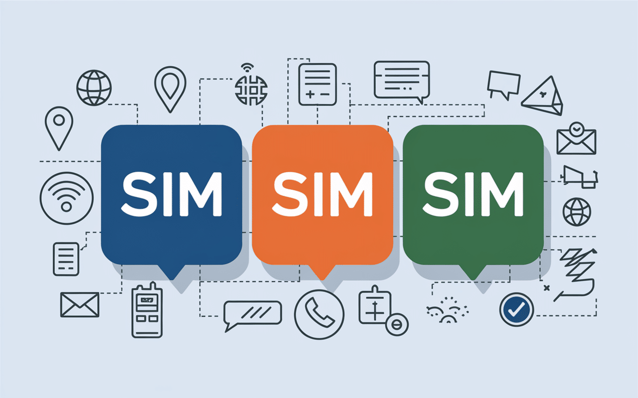 Carte SIM Maroc trois types internet appels