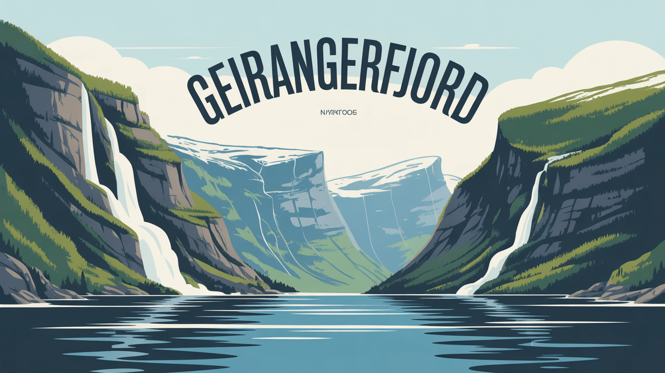 Fjord Geirangerfjord falaises cascades montagnes