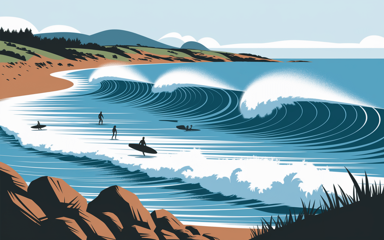 spot surf la sauzaie vagues nature vendée