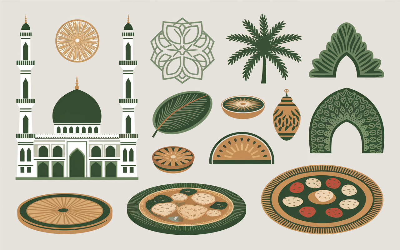 madīnah montage mosquée cuisine dattes