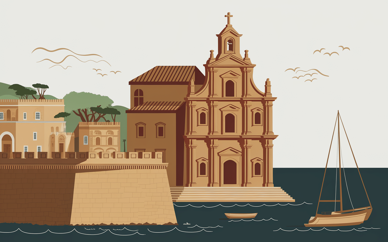 marsaxlokk village patrimoine historique eglise fortifications