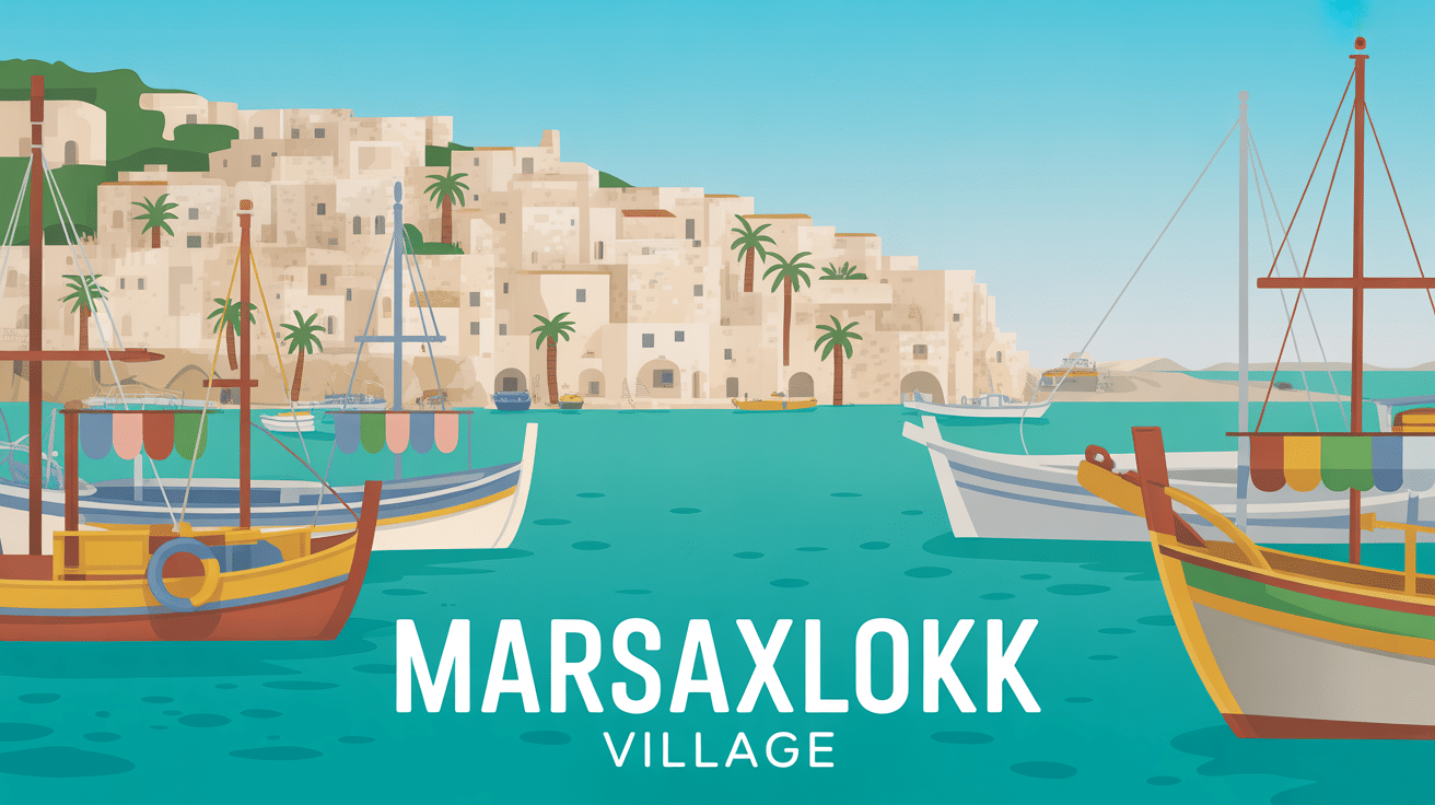marsaxlokk village port de peche barques colorees marche poissons