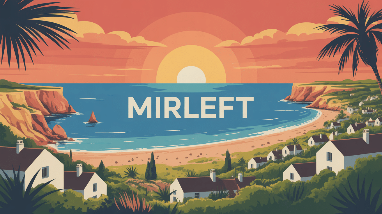 Vue panoramique Mirleft village côtier Maroc