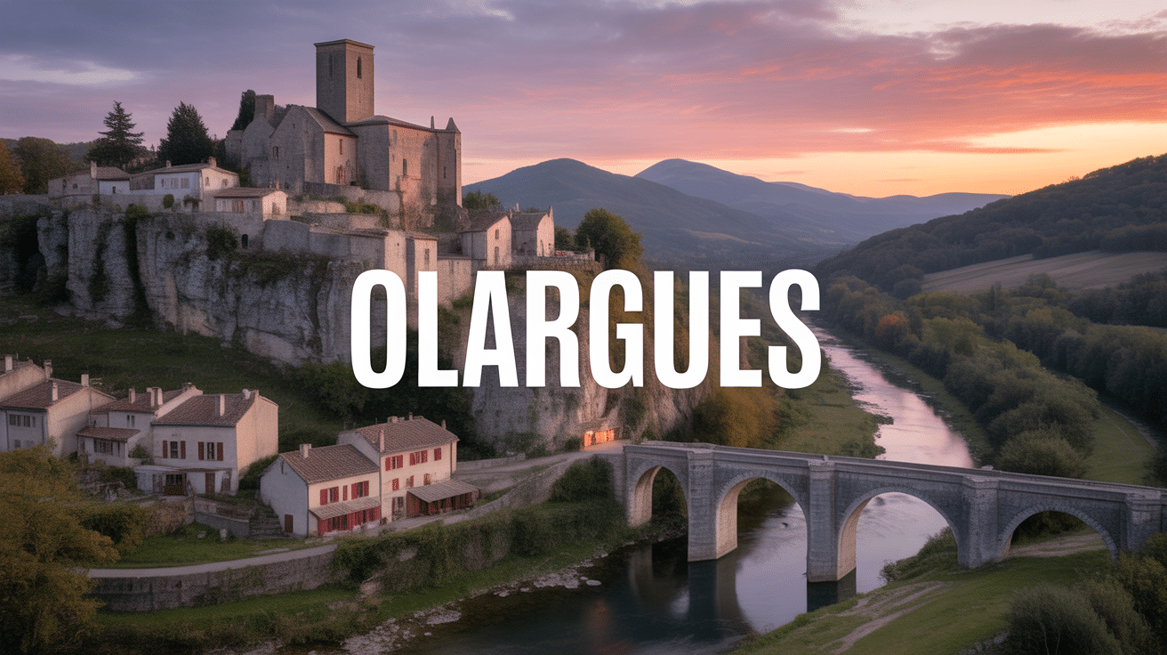 olargues village medieval au soleil