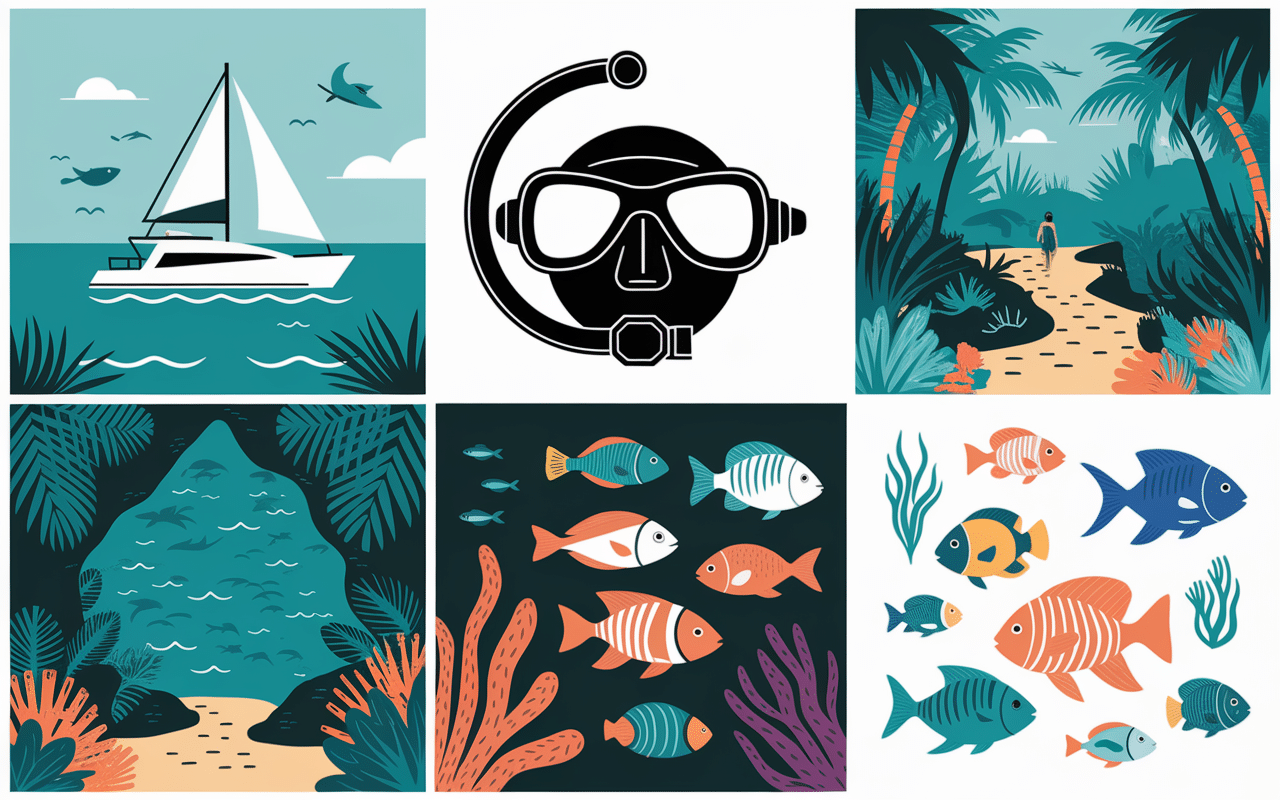 collage activites paradise bay aventure