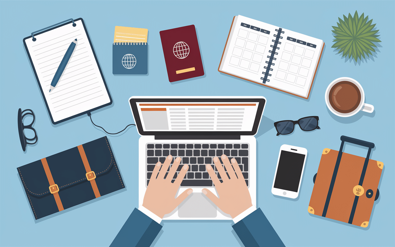 Passe de bonnes vacances organisation bagages checklist bureau