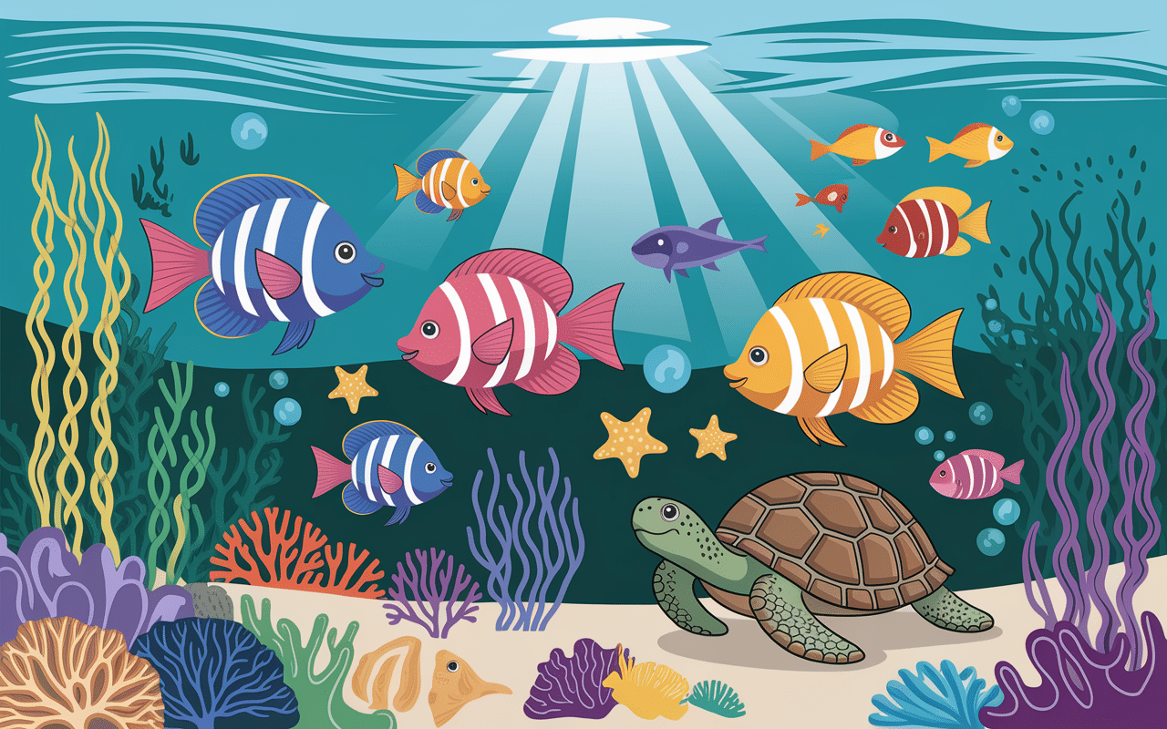 coraux tortues snorkeling île perhentian sous-marin