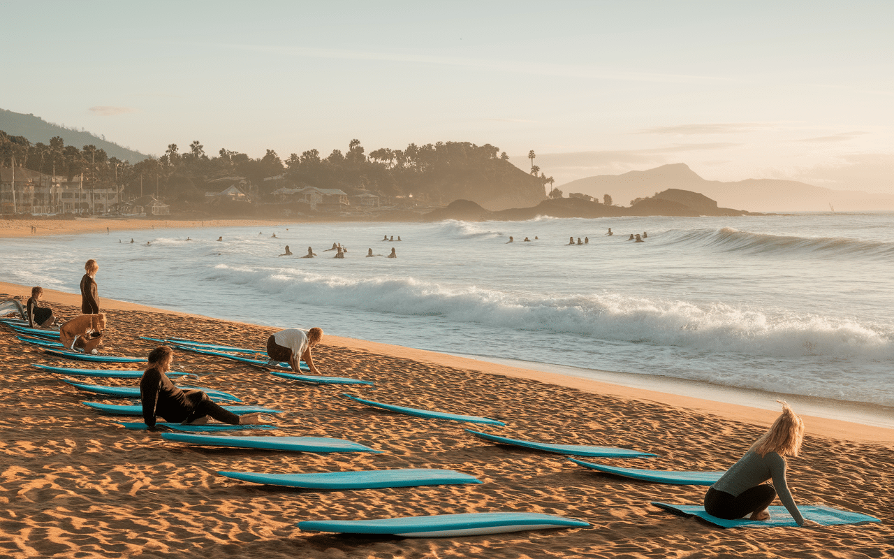 Taghazout Maroc plage surf yoga montagne aventure