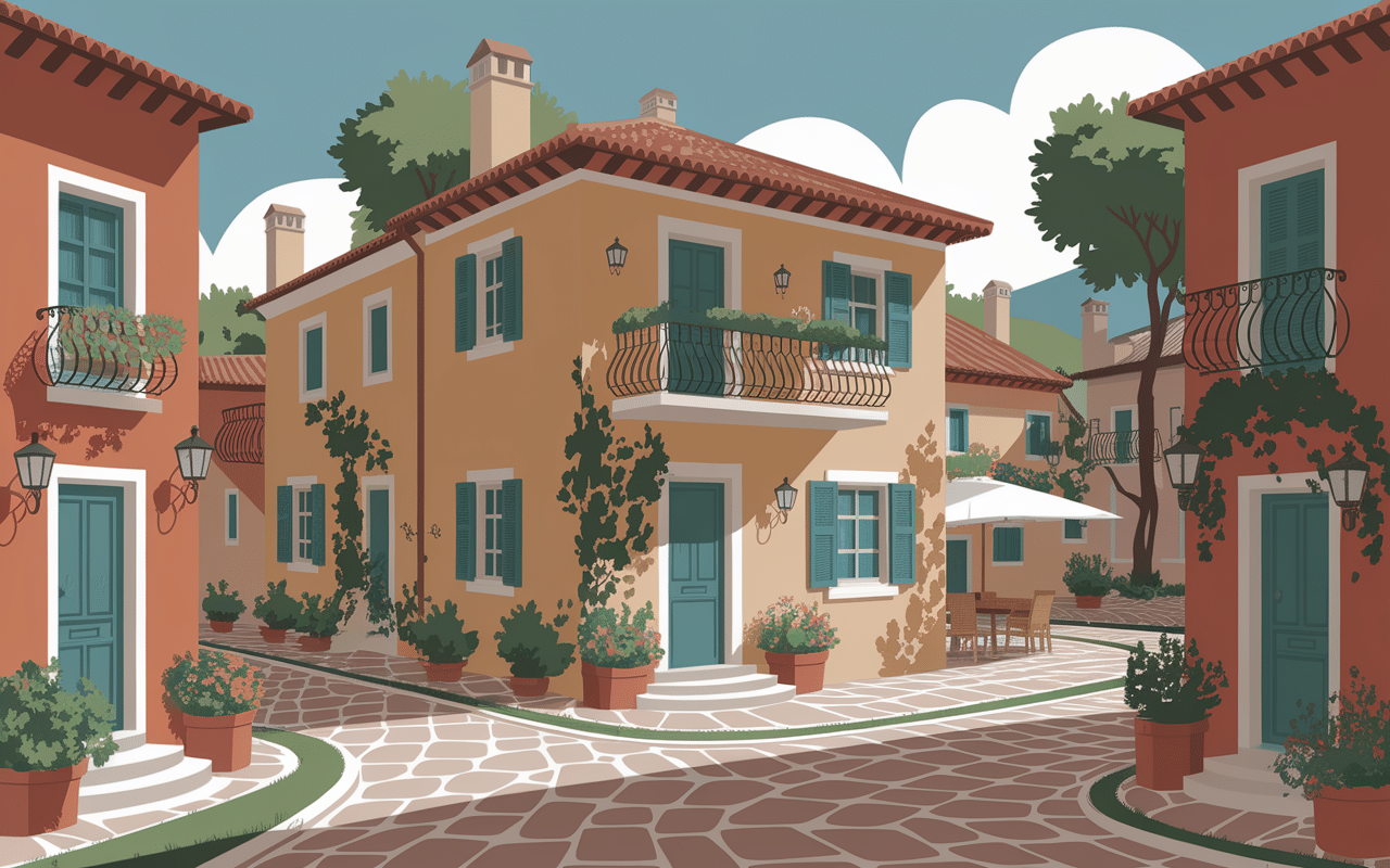 Centre village ruelles porto rotondo