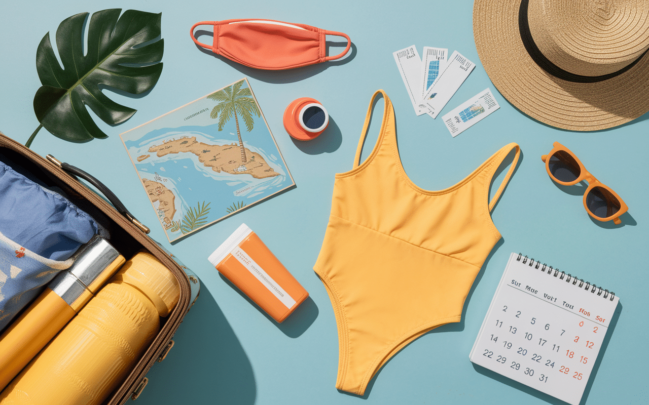 préparation vacances île perhentian valise accessoires