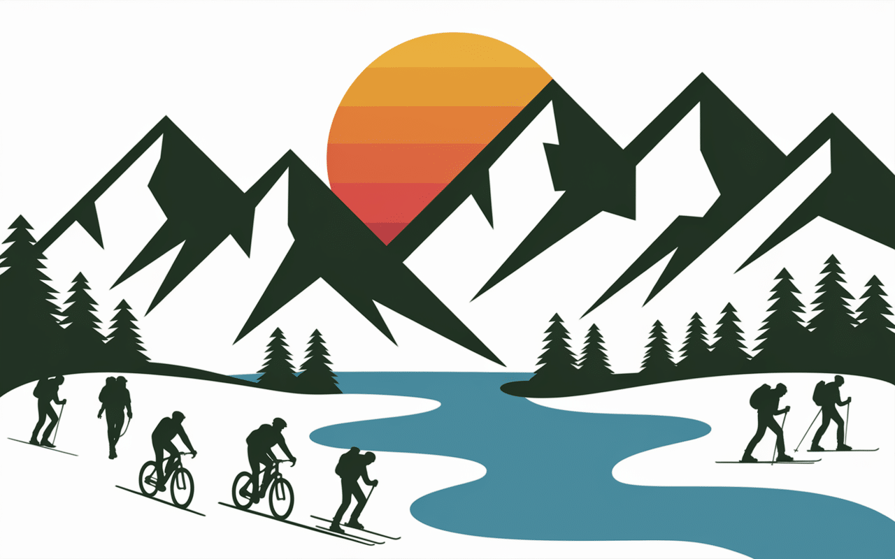 activités plein air puigcerdà randonneurs skieurs