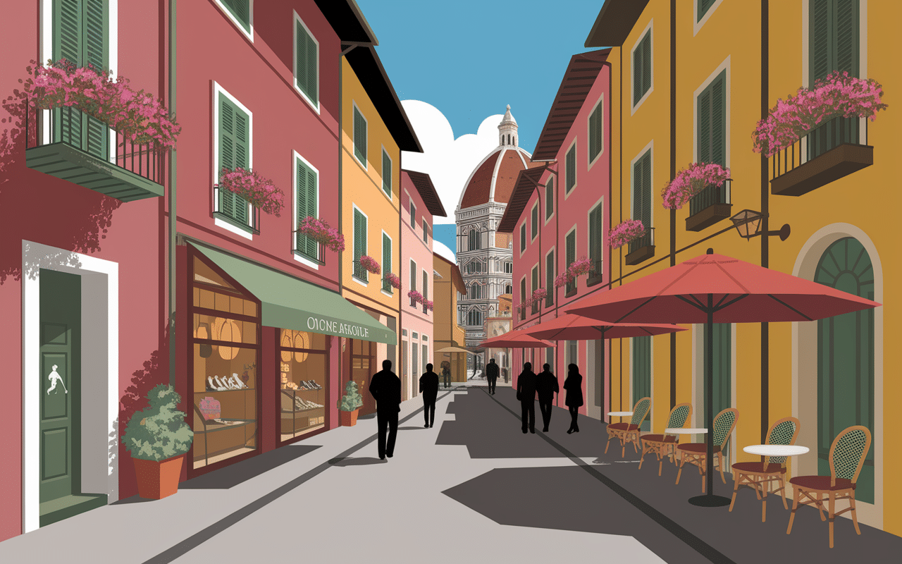 ruelle italie toscane lucca animee