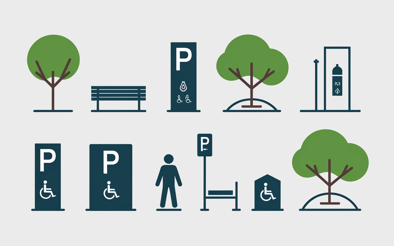 infrastructures services parking des trois pignons aire repos