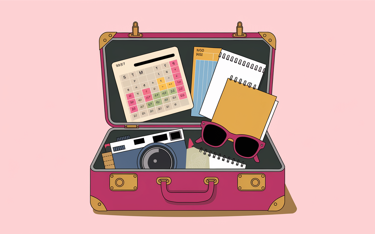 Valise et accessoires pour visite à Prague