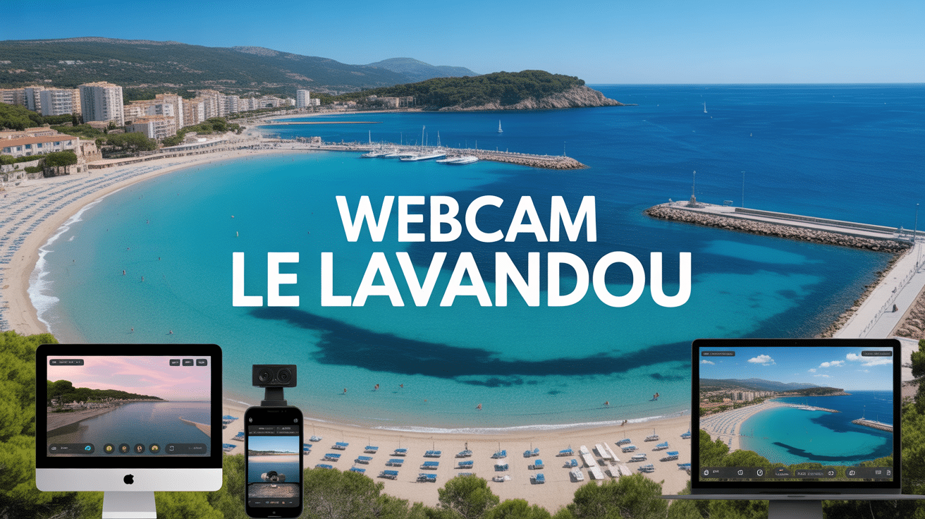 Webcam Le Lavandou vue panoramique station balnéaire