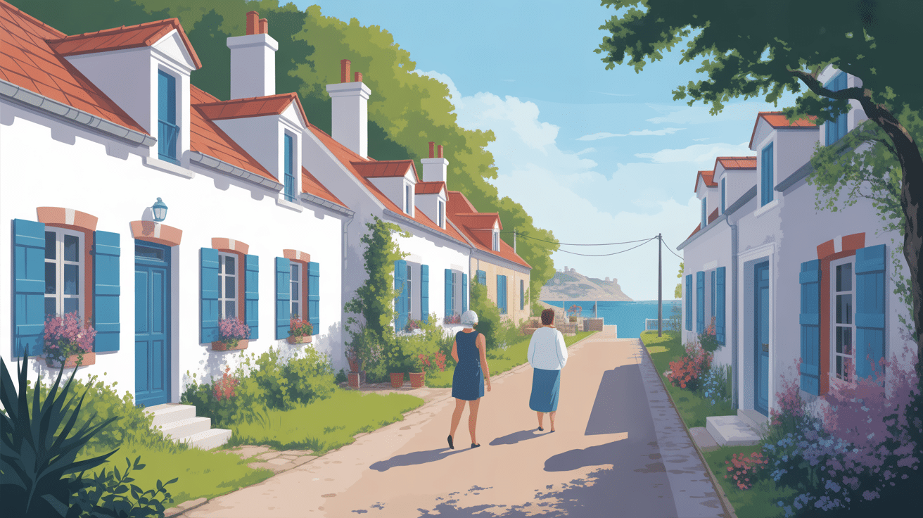 rue authentique audresselles maisons blanches