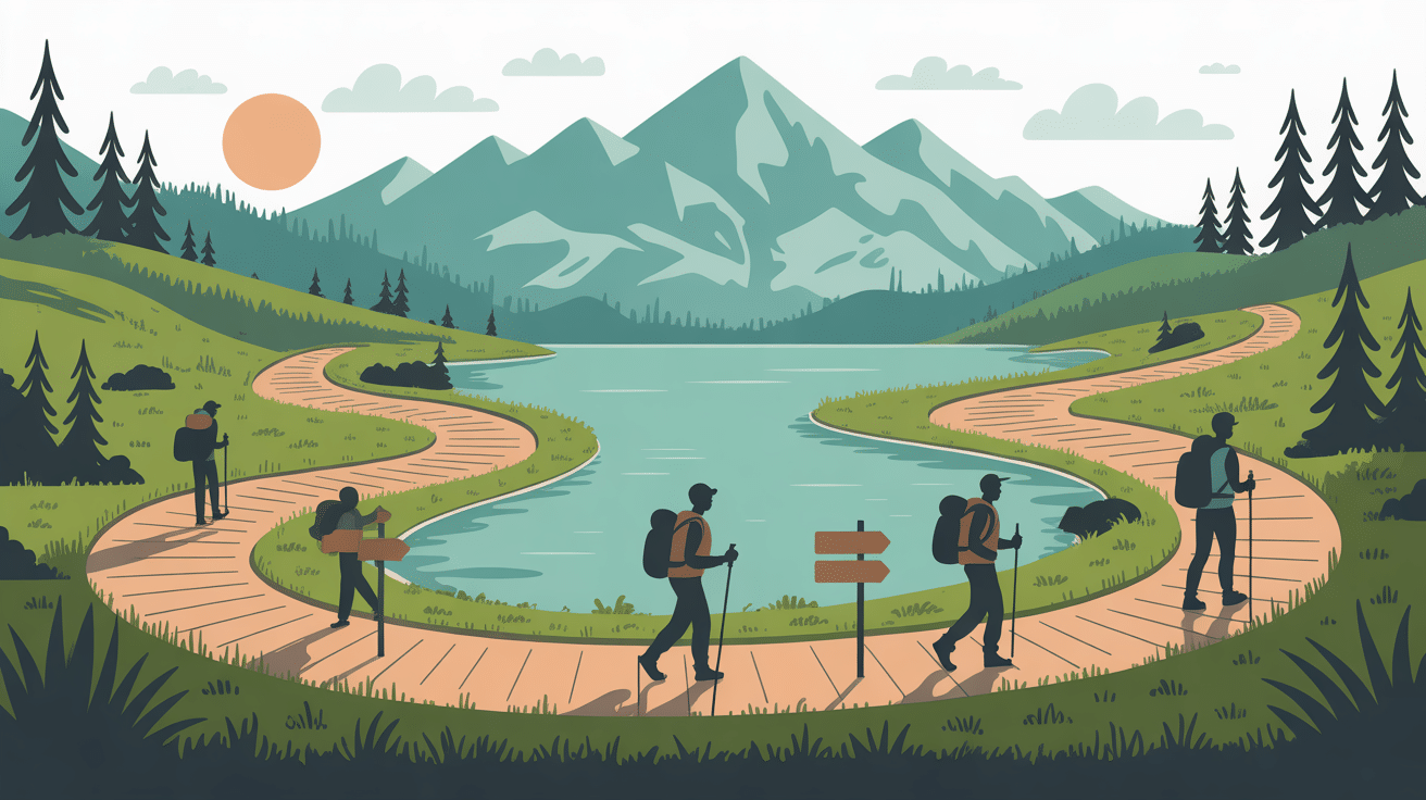 sentiers randonnée autour barrage de bimont