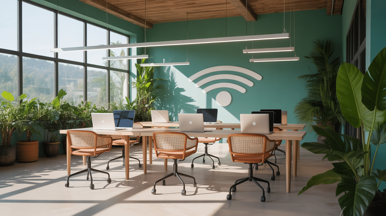 Coworking moderne digital nomad à Canggu