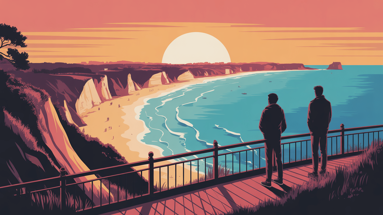 Belvédère sur le cap de la chèvre vue océanique