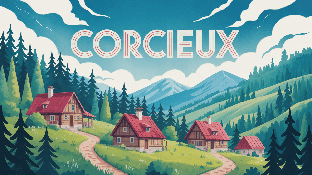 corcieux village montagne forêts sapins