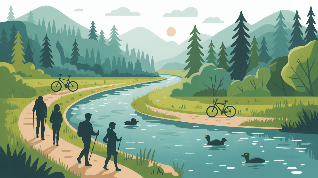 sentiers nature rivière durtal activités plein air